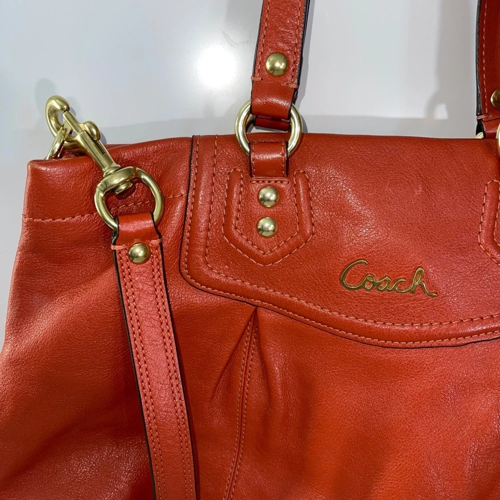 Coach Ashley Convertible Hobo in Burnt Orange‎